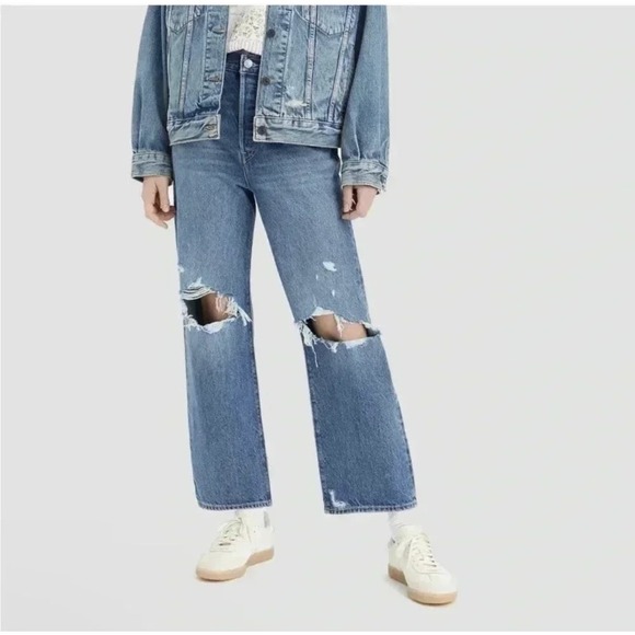 BBC-L Levi's Women's Ultra-High Rise Ribcage Straight Jeans - Feeling Seen 24 - Picture 1 of 2